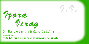 izora virag business card